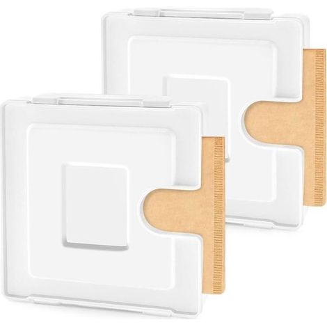Zweiteiliger Wandhalter für Kaffeefilter und Aufbewahrungsbox – magnetisches Design – für Kühlschränke und Kaffeemaschinen – Küchenregal mit Spender (1/5)