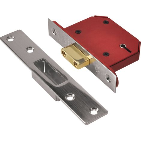 Union StrongBOLT 2105S Stainless Steel 5-Lever Mortice Deadlock with 81mm (3-inch) Visible Keyhole (1/2)