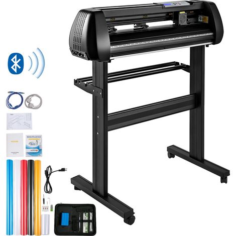 Découpeuse Vinyle 28 pouces, Traceur de Découpe Hors Ligne Bluetooth, Précision Haute avec Arbre Rouleau Réglable, Vitesse et Force Ajustables, Logiciel SignMaster pour Windows. (1/5)