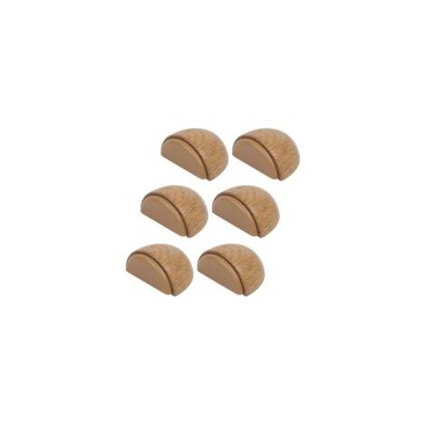 Lot de 6 blocs-portes - auto-adhésif pour portes en bois bouchons pour Floorin (1/5)