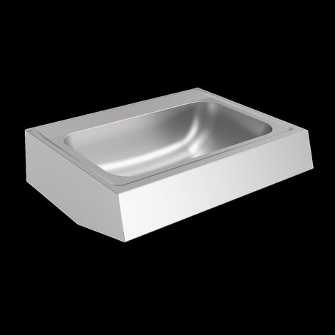 KWC Einzelwaschtisch, ANIMA, Edelstahl, 700x170x514 mm, Siebventil (1/2)