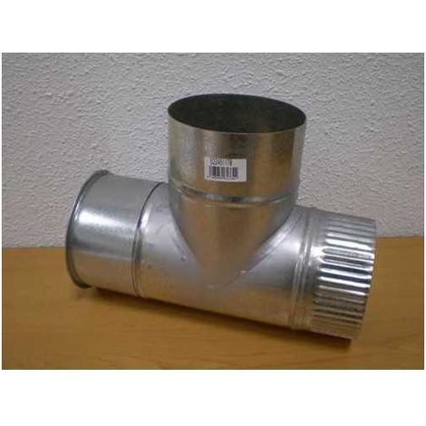 Te con tapon galvanizada 120 mm. SANTAEULALIA