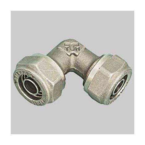 RACCORDO A GOMITO DOPPIO PER TUBO COBRA-PEX - 15 x 15 S. 2,5