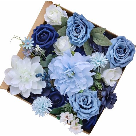 Fleurs artificielles en soie, fleurs de mariage, fausses fleurs pour bricolage (1/5)