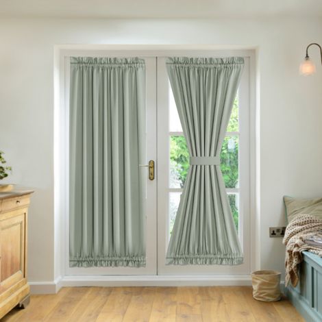 Cortinas térmicas con ojales para puertas francesas (2 paneles, 63,5 x 183 cm) (1/5)