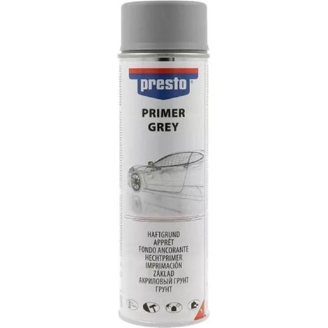Bombe d'apprêt - Sous-couche - Rouge - Pour peinture rouge foncé - Carrosserie - Presto - 500ml