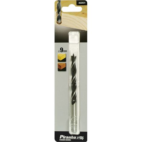 BLACK DECKER - PIRANHA - PUNTA PROFESSIONALE PER TRAPANI - ELICOIDALE PER LEGNO - Ø9MMx130MM (1/2)