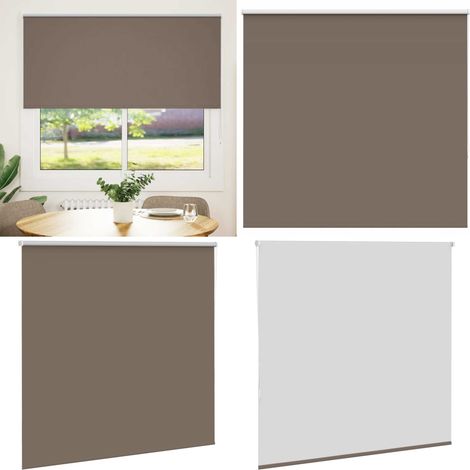vidaXL Verdunkelungsrollo Kaffeebraun 150x130cm Stoffbreite 146,6 cm (1/5)