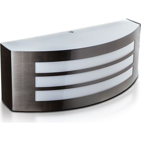 V-TAC Vt-7680 LED-Wandlampenhalter in modernem Design aus Stahl IP44 für E27-Lampe graue Farbe Sku 7514 (1/5)