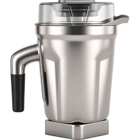 Bol de rechange en acier inoxydable de grande capacité (1,8 L) pour blender Vitamix 5200, 750, 6300, VM0103, VM0197, E310, A2500, Explorian Commercial et Ascent. (1/5)