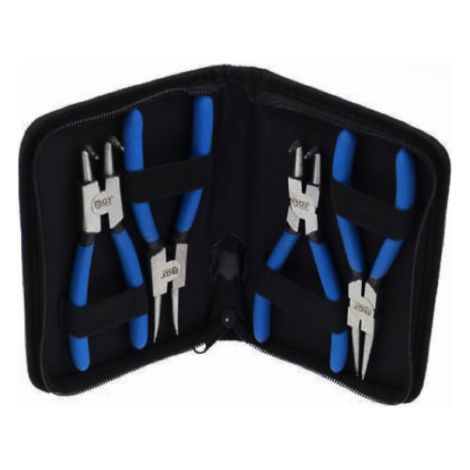 SET PINZE PER ANELLI ELASTICI SEEGER DA 4pz BGS 450 150mm D.8-25mm GERMANY PRO+