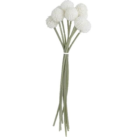 1 künstliche Mistelkugel, Blumenarrangements für drinnen und draußen, für Zuhause, Partys und Dekoration (Weiß)