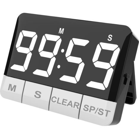 Minuteur numérique de Fitness avec Affichage LED, 3 Niveaux Volume (1/5)