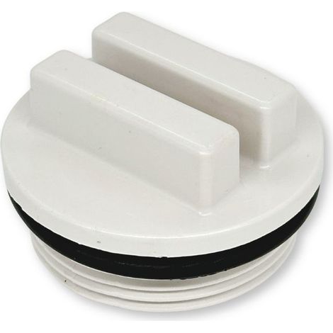 Verschlussstopfen aus Kunststoff 1 1/2" für Einlaufdüsen Gewindelänge 15 mm (1/5)