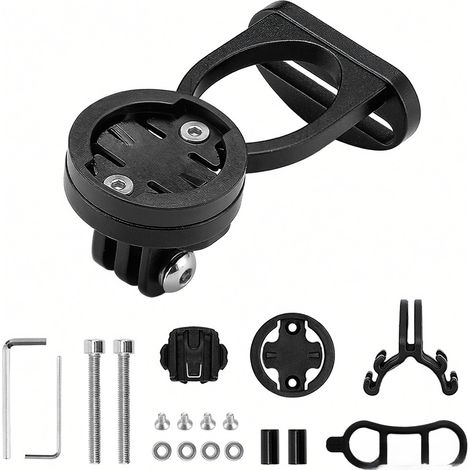 Soporte multifuncional para ciclocomputador, cámara y linterna soporte frontal de repuesto para Garmin, Bryton, GoPro y Cateye. (1/5)