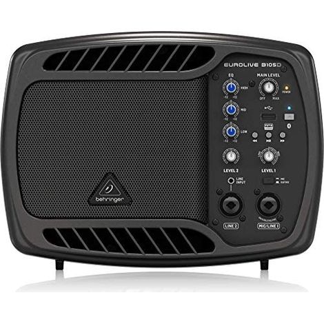 Behringer B105D altavoz Rango completo Negro Inalámbrico y alámbrico 50 W (1/4)
