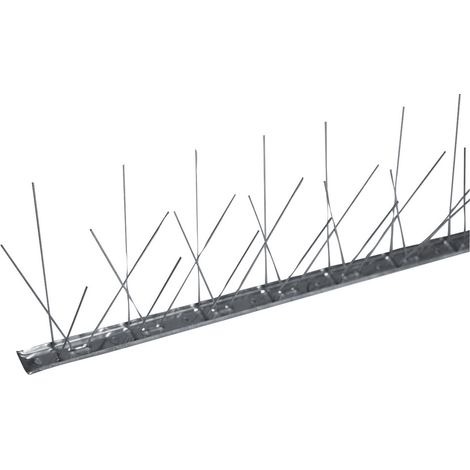 DISSUASORE PICCIONI 100 CM CON 80 PUNTE ACCIAIO INOX FLORTIS PROTEZIONE ANIMALI TOPICIDA