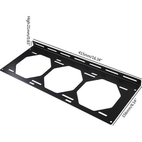 Support de montage DIY pour radiateur de ventilateur 12/14 cm - 120 240 360 480 mm - SPJ-360L (1/4)