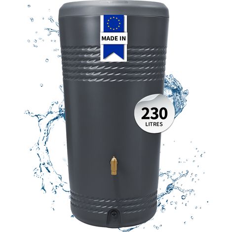 4rain MILO 2in1 récupérateur d'eau de pluie 230 L, gris graphite Incl. coupe de plantation