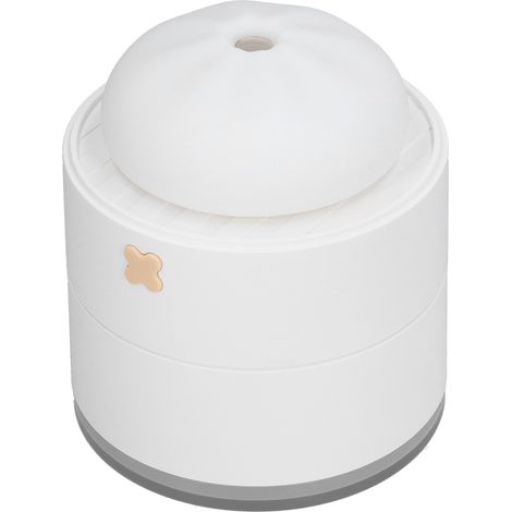 400-ml-Luftbefeuchter in Form eines Dampfbrötchens, 2-stufig einstellbar, USB-betrieben, weiß (1/5)