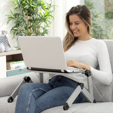 innovagoods Omnible Iceberg Mesa plegable plateada (1/5)