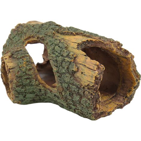 Tronc en bois pour Aquarium, Simulation d'aquarium en résine, trou d'arbre artificiel pour Aquascaping L (1/5)