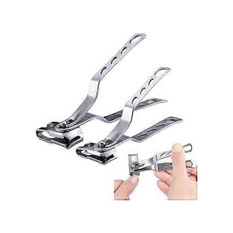 Coupe-ongles pivotant en 2 pièces, coupe-ongles épais en acier inoxydable