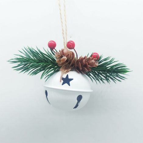 Cloche De Noël - Cloche En Plastique Avec Claqueur - Décoration Arbre De Noël - Suspension Murale - Lot De 6 (1/5)