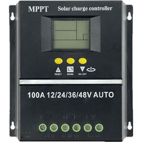 Automatische Spannungserkennung, Solar-MPPT-Controller, LCD-Display, netzunabhängiges System, Stromerzeugungssysteme für wiederaufladbare Lithiumbatterie, Blei-Säure-Zelle, 100 A