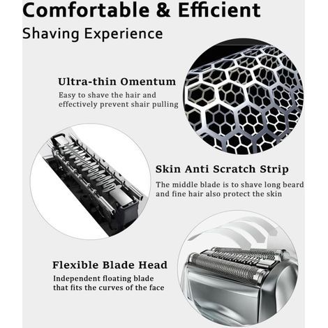 Tête de rasoir électrique Braun Series 7 70B, Pièce de Rasage de Rechange braun S7 Pour Rasoir Électrique Homme avec Technologie Wet & Dry(70B) (1/3)