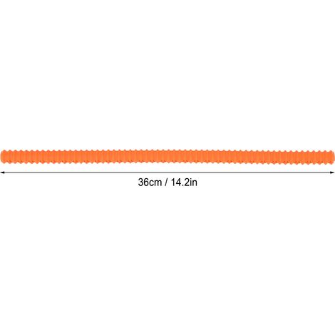 Ortviai Protège-bord de grille de four en silicone résistant à la chaleur – 4 pièces orange, 36 cm (1/4)