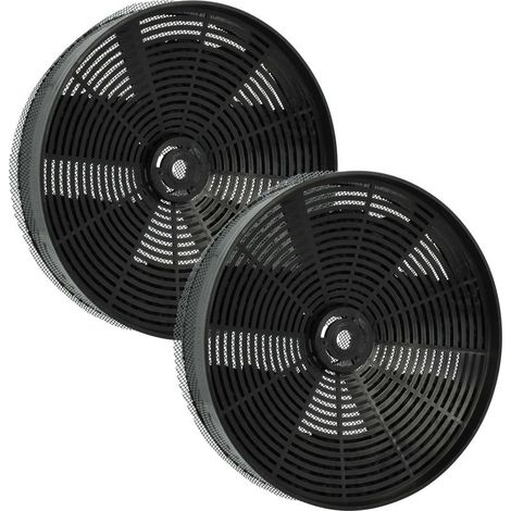 Filtres à charbon actif pour hotte de cuisine, lot de 2, compatible avec Zanker ADE2070B, ZKD4030G, avec filet de protection (1/5)