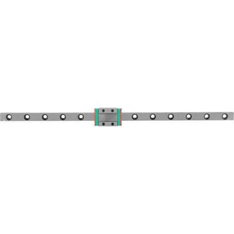 1 bloc coulissant miniature LML9B pour rail de guidage linéaire de 9 mm de largeur (260 mm) (1/5)