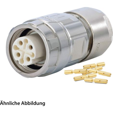 HUMMEL SET inkl. Kontakte M16 Kabelsteckverbinder, Crimpeinsatz gerade Polzahl 18-pol., Buchse Kabelabgang gerade, Klemmbereich 5,0mm - 9,0mm - 1 Stück