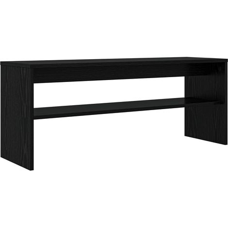Meuble TV Chêne noir 100 x 30 x 40 cm Bois d'ingénierie
