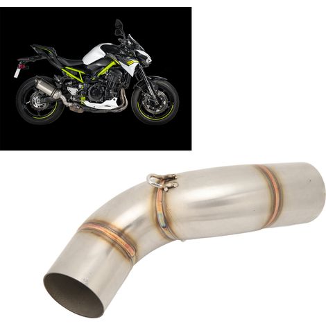 Motorradauspuffmodifikation mit Mittelrohr aus Edelstahl für Kawasaki Z900 2020-2021 (1/5)