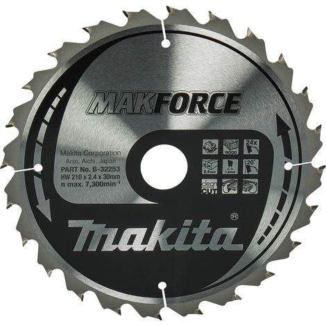 MAKITA B-32253 MAKFORCE for Wood 210mm x 30mm x 24T