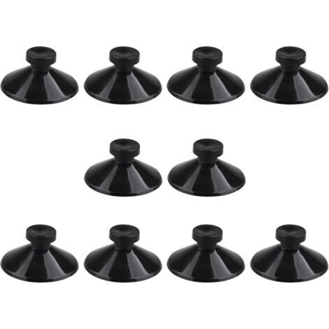 Confezione da 10 ventose in gomma nere da 25 mm per acquari