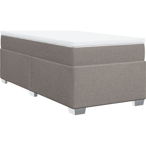 Maison Exclusive - Giroletto a Molle con Materasso Tortora 90x200 cm inTessuto (1/5)