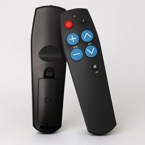 Telecommande Universelle Senior,Télécommande TV Universelle à Gros Boutons pour Seniors et Malvoyants,TV Infrarouge Simple à Utiliser,Basique pour Personnes Âgées et Démence pour Cadeaux pour Lea déme (1/5)