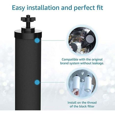 2Pcs Filtres A Eau De Remplacement - Pour Gravity Systeme De Filtration Purificateur D'Eau (1/3)