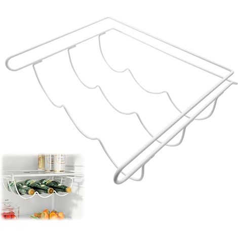 Étagère universelle pour bouteilles de vin pour tous les types de réfrigérateurs, d'espace, organisateur de bouteilles de réfrigérateur – Étagère de rangement pour bouteilles de (1/5)