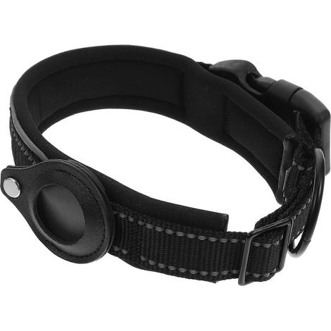 Funda protectora ajustable para collar de perro, 1 unidad, color negro. (1/5)