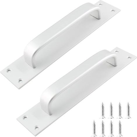 piezas, pomo de puerta, tirador de puerta de aleación de aluminio, herrajes para puertas correderas, armario, despensa, 2043,3 cm, plateado (1/5)