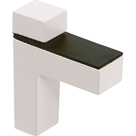 Soporte Regulable para Baldas de Cristal y Madera  Fabricado en Zamak  Acabado en Blanco  Para Baldas con Espesores de 3-40 mm  Medidas 268367 mm  Sistema de Fijación Atornillado  2 Unidades -