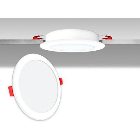 Faro LED empotrado de 12 W, 4000 K, diámetro 132 mm, luz neutra para oficina – Century