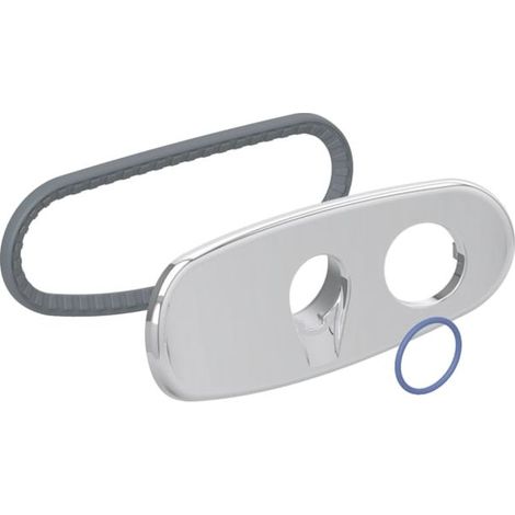 Couvercle Geberit 250094211 avec jeu de joints, chromé brillant, pour AquaClean 8000plus