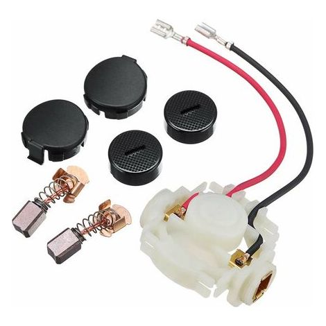 Brosse De Charbon + Support De Brosse + Casquettes + Couvercles De Capuchon Pour Kit Makita Cb430 Bga450 Bga452 Bjs160 Bjs161