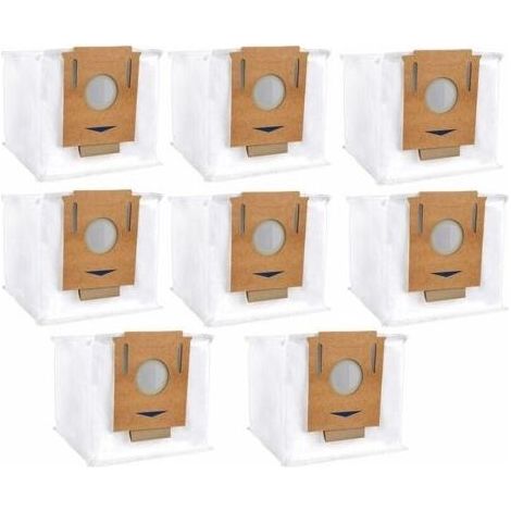 Lot de 8 sacs d'aspirateur de rechange pour aspirateurs Ecovacs Deebot Ozmo T8 AIVI T8 Max, AIVI et T8 T9 T9+ N8 Series, DX93 DDX96, aspirateur robot (Sacs sous vide (8 pièces)) (1/5)