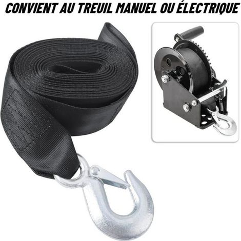 Sangle De Treuil - Polyester 2000 Kg - Pour Bateau Remorque Véhicule Tout-Terrain - 1 Pièce (1/5)